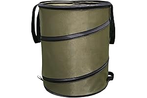 Expandable Green 10-Gallon Camping Trash Can