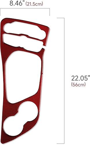 Vista 53 de Para Dodoge Challenger 2015 2016 2017 2018 2019 2020 2021 2022 2023 Accesorios Car Cup Holder Decor Calcomanías Calcomanías de fibra de carbono