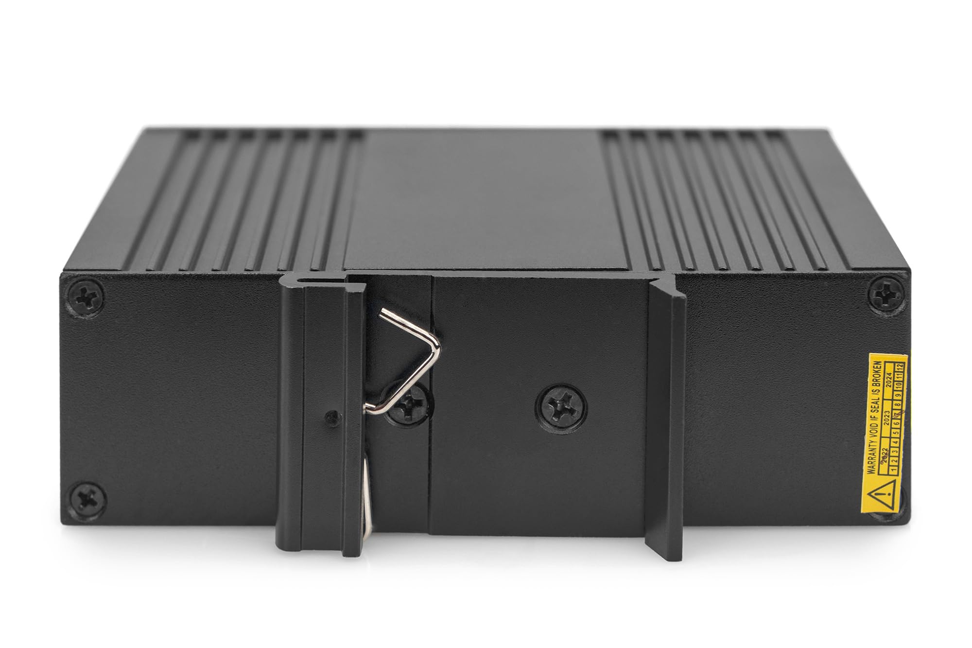 DIGITUS Injecteur Industriel Gigabit Ethernet PoE - 85W - 10/100/1000 Mbps - portée 100m - Montage sur Rail DIN - Noir