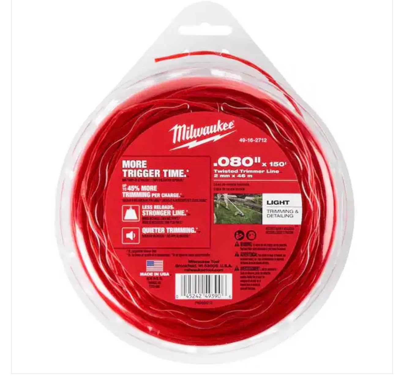 Amazon.com: Milwaukee Electric Tools 49-16-2712 Trimmer Line