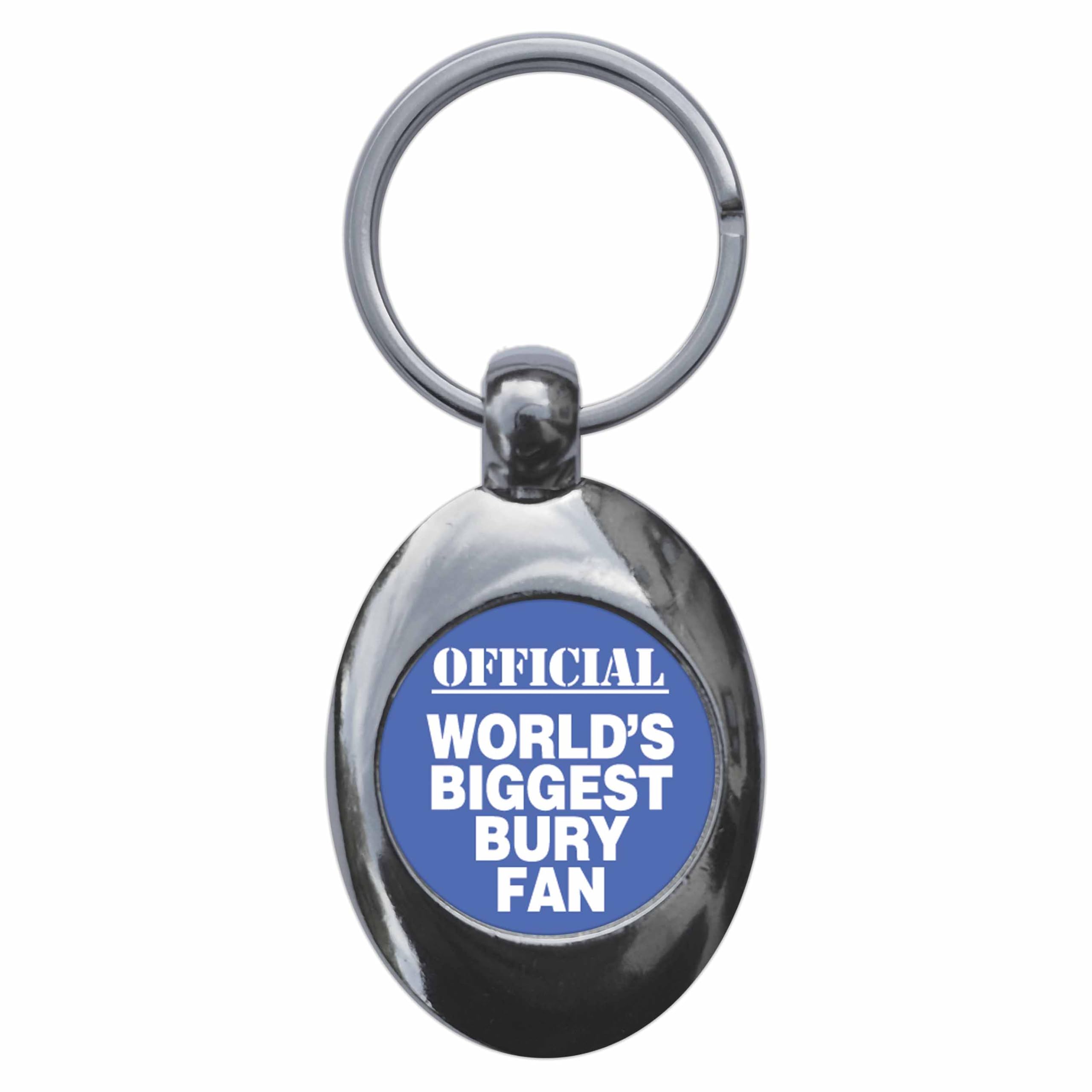 Ozorath World's Biggest Bury Fan Keyring Keychain With Trolley Coin