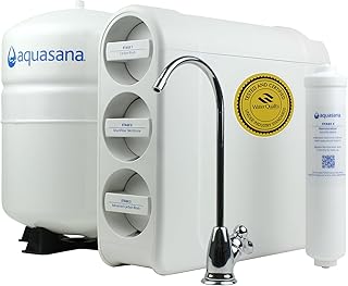 SmartFlow® Reverse Osmosis Water Filter | RO Under Sink System | WQA Certified up to 99.99% of 90 contaminants Including Fluoride, PFAS, Arsenic, Lead, and Chlorine | Chrome Faucet