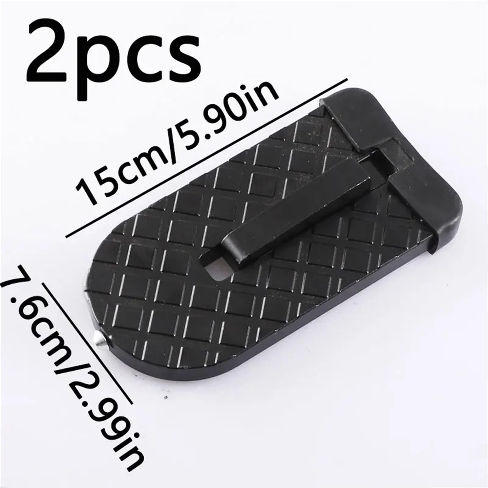 auto podpora nogi Auto Gear Door Step Składany bagażnik samochodowy Step Wybijak do szyb Uniwersalny hak zatrzaskowy Pedał Młotek bezpieczeństwa(Black 2pcs)