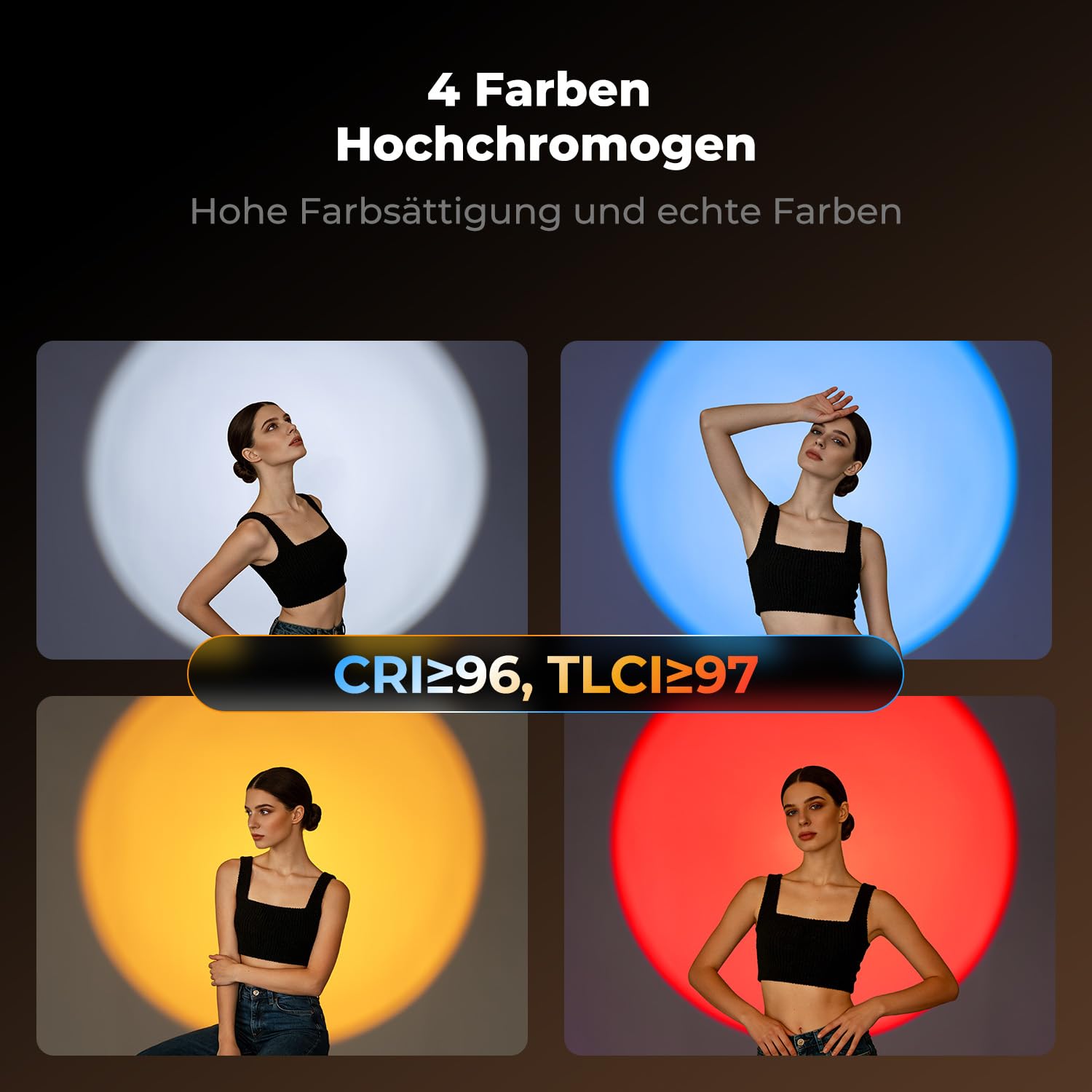 K&F CONCEPT SP25C 25W RGB LED Fotografie Taschenlampe mit Gimbal,Silber | 6500K Dimmbar & Zoombar DIY GOBO Light mit 9000mAh（3.7V）, 20 Lichtfiltern Umgebungslicht, 30W Schnellladung Sunset Fülllicht