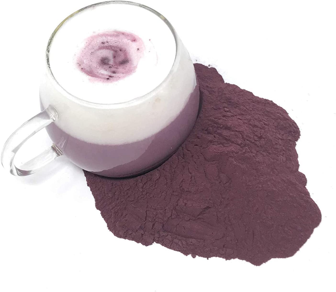 Polvo De Taro Púrpura 75g Tinte Violeta Natural Para Helados Yogurt Congelado Batidos