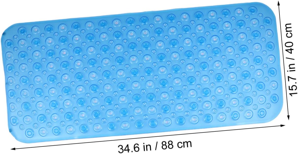 IMIKEYA PVC Bathtub Mat Washable - Shower Pad for Bathroom Use Foot Massage Mat Quick Drainage Cups
