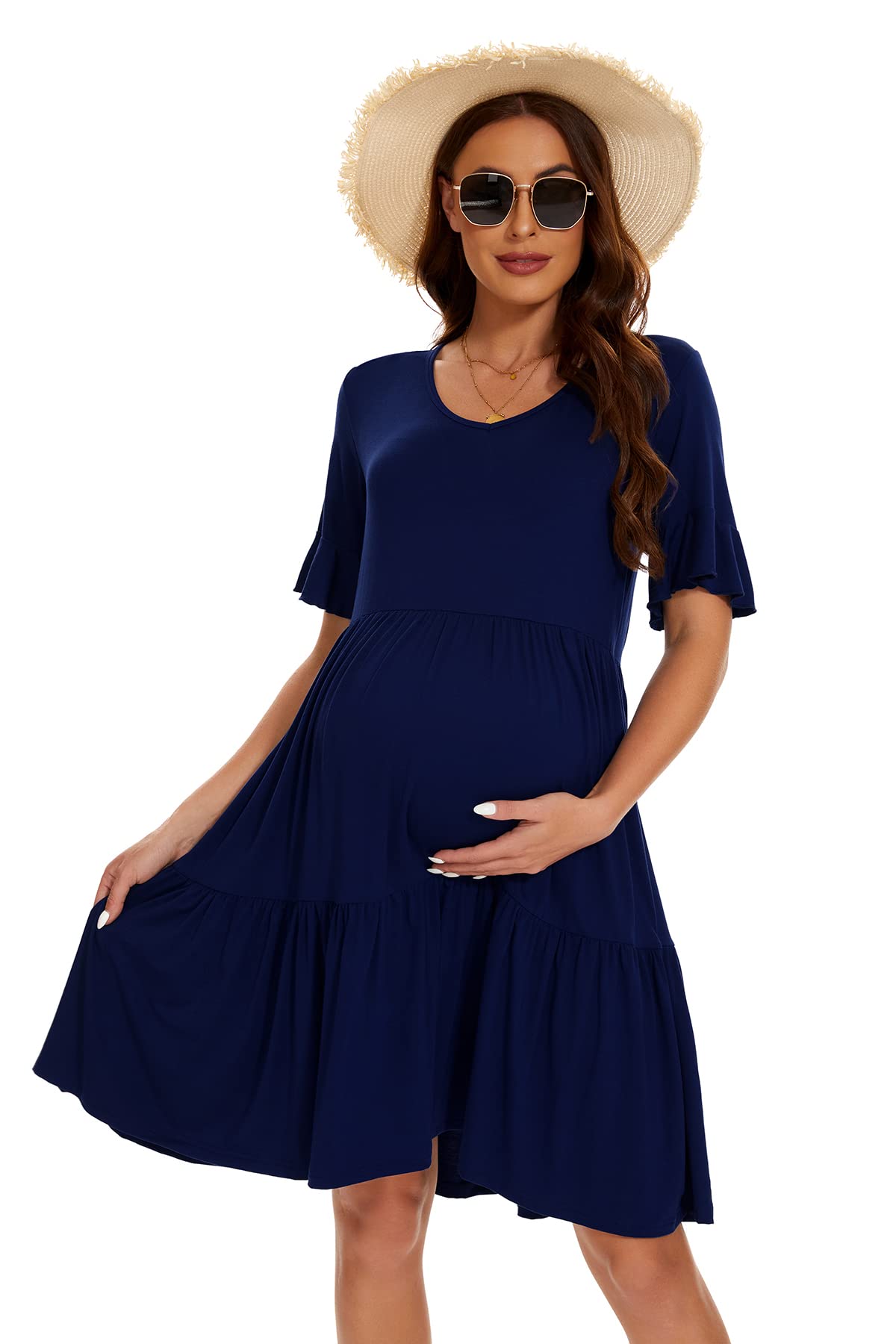 Smallshow Vestiti Premaman Estivi Abito Vestito Elegante Premaman Donna