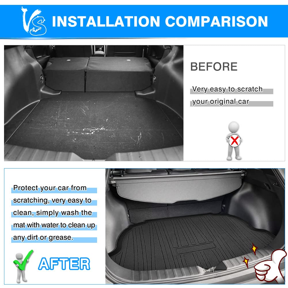 Mixsuper Custom Fit for Cargo Liner Toyota Corolla Cross 2022 Trunk Mat