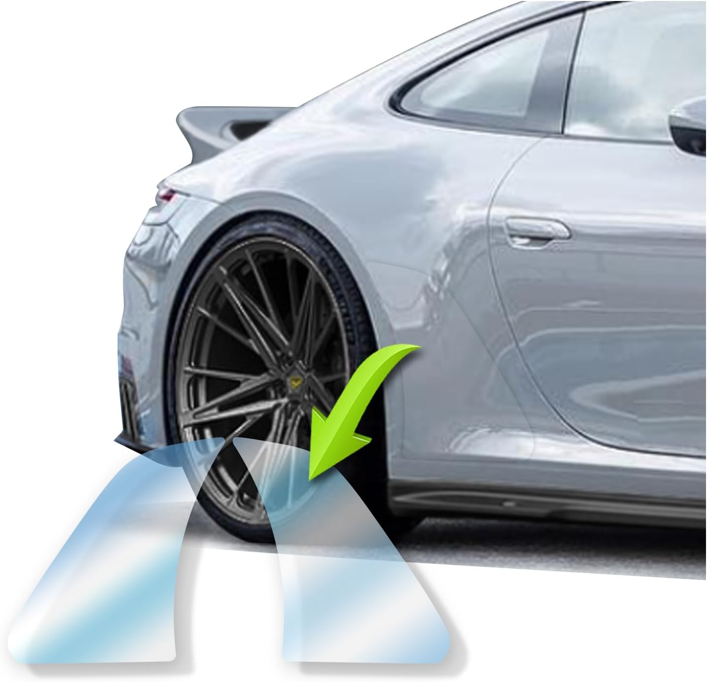 PPF Paint Protection Film Clear Side Stone Rock Chip Fender Quarter Panel Vinyl Guard Decals Compatible with Porsche 911 996 997 991 992 (991)