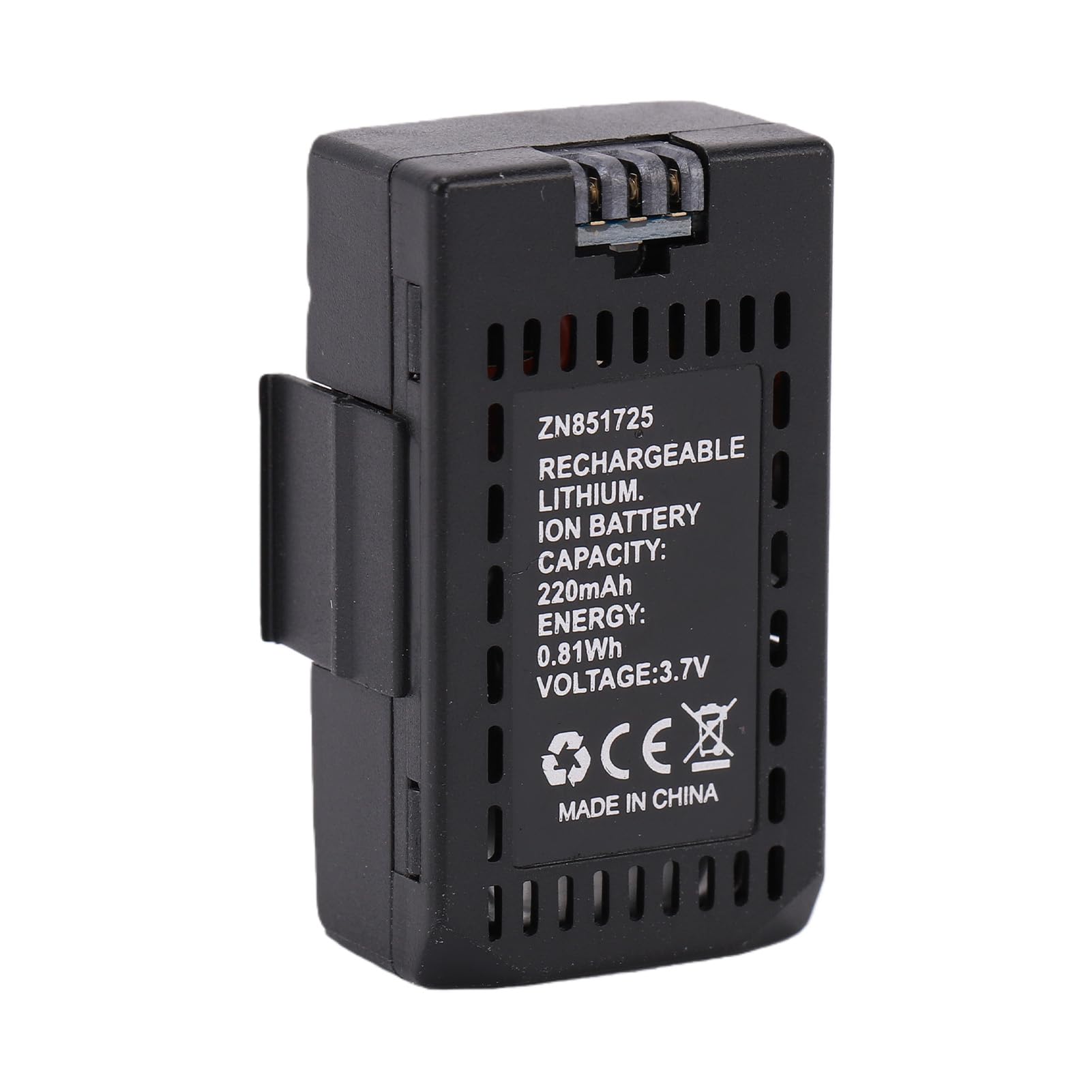 VGEBY Batterie d'avion RC 3,7 V 220 MAh Batterie d'hélicoptère RC Pack de Remplacement en Plastique à Charge Rapide avec Protection de sécurité 8 à 10 Minutes de Vol pour A61 Air Wolf (3PCS)