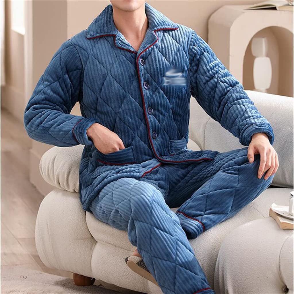 Thicker Flannel Male Coral Velvet Youth Warm Suit Home Clothes Winter Sleep