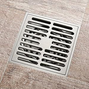 Vierkante Messing Afvoerputje Badkamer Keuken Tuin Douche Afvoer Deodorant Grote Stroom Drainage Afvoerputje met…