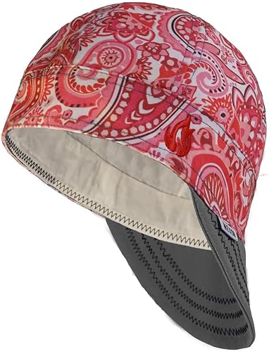 Miniatura 23 de Knox FR - Gorras de soldadura para hombres y mujeres, gorra de soldador de 8 paneles, diseño de corona profunda de lona de pato para seguridad