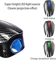 Vista 4 de Lámpara de proyector LED recargable para puerta de coche, 2