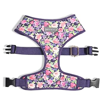 Heads Up For Tails Flower Power Reversible Dog Harness - S: 15-18