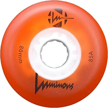 Luminous Inline Wheels Orange 72mm 85A 4pk