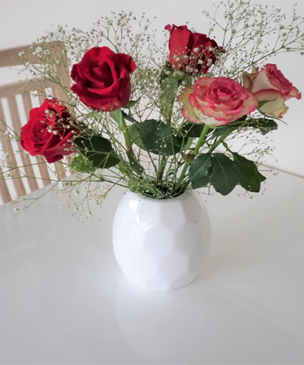 Amazon.co.jp: 花瓶花瓶陶器花びんおしゃれfukukaフラワーベース