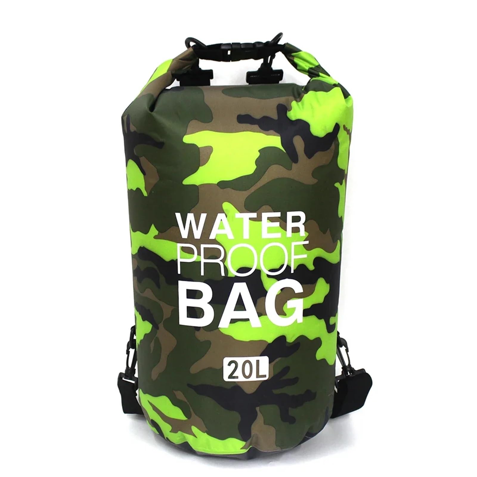 Zaino Stagno Borsa stagna impermeabile for donne e uomini, 2/5/10/15/20/30 litri, borsa sportiva for nuoto, canottaggio, kayak, rafting, trekking sul fiume.(E5 20L Double strap)