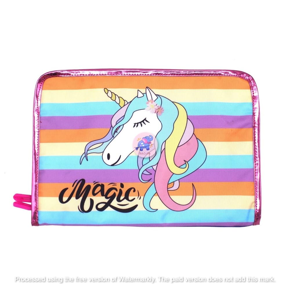 kidszeenie Designer Printed Hairclip Organizer | Fashion Design Organizer Pouch | Attractice Hairpin Organizers Utility Pouch Bag for Kids & Girls (Your Magic)-picture-40