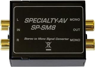 Single Stereo to Dual Mono Audio Converter Mono Out retains L/R Input Isolation