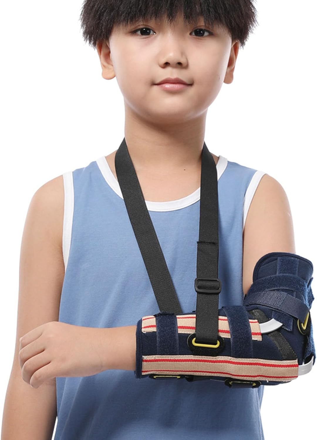 SFKLYU Arm Sling Shoulder Brace Support Ventilated Breathable Support Brace for Shoulder Injury for Kids, for Broken, Dislocated, Fracture,L