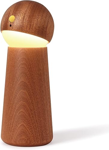 Inteligencia - Luz nocturna activada por voz, luces de mesa regulables de tres niveles con control táctil, luz LED recargable para interiores para