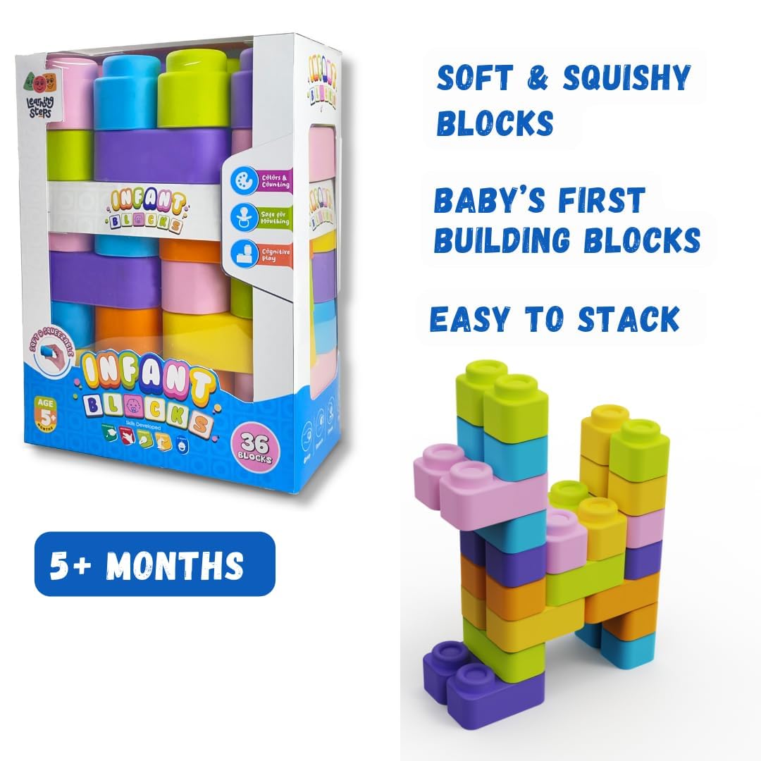 TOYIQ Learning Steps - Infant Blocks, Infant Development Blocks, Infant Sensory Blocks 4