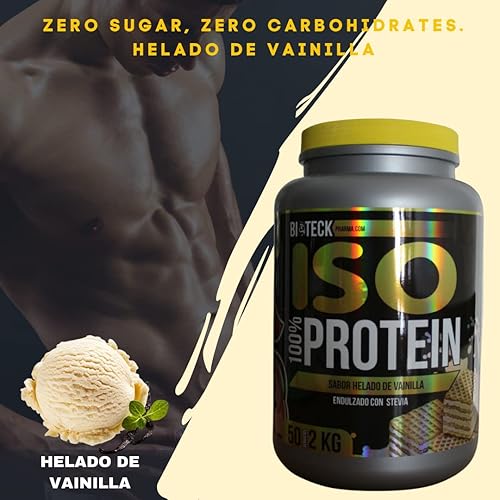 Miniatura 2 de BIOTECKPHARMA  Proteína ISO Sabor Helado de Vainilla (Helado de Vainilla, 4.4 lbs)