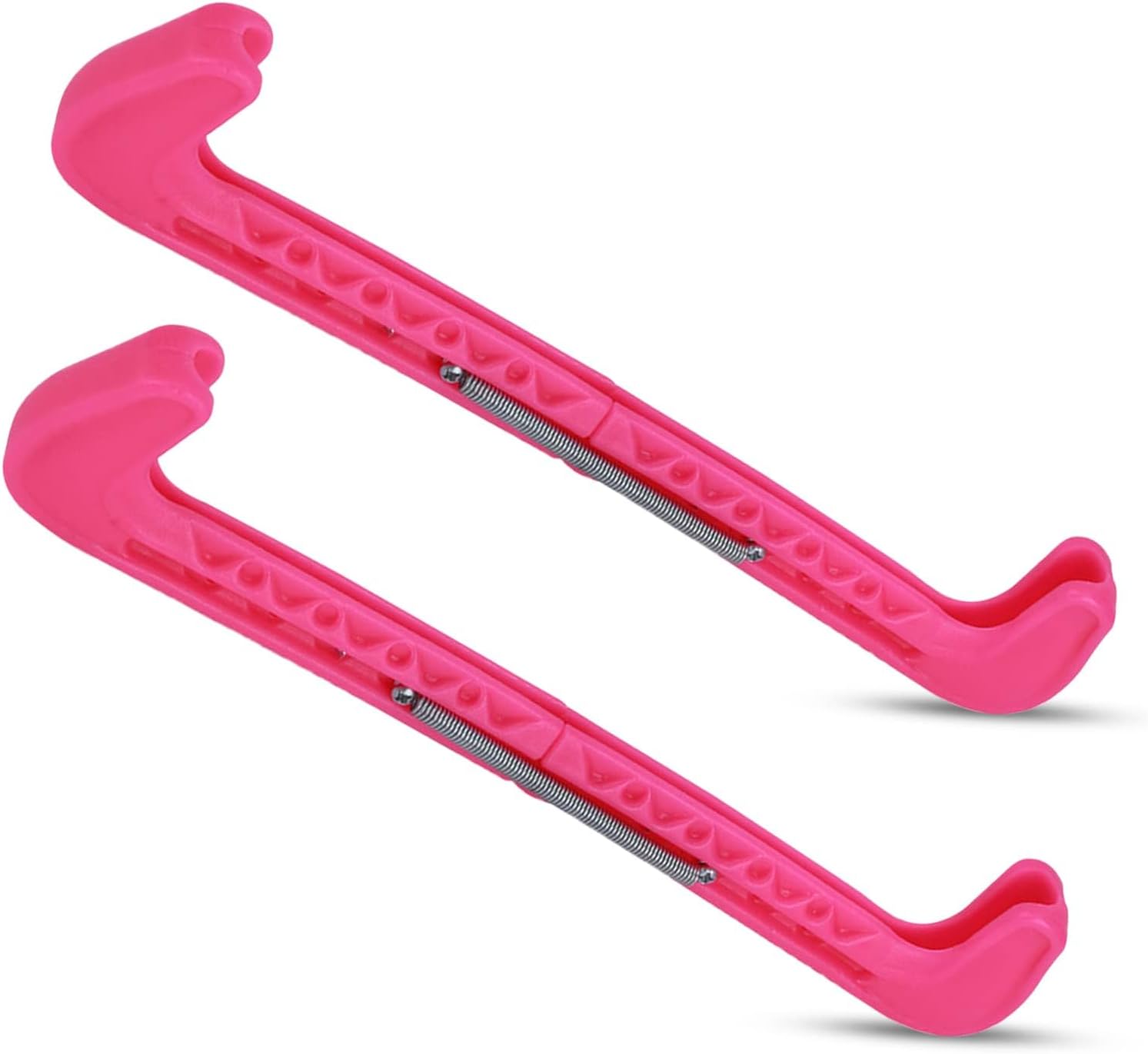 2Pcs Ice Skate Guards,1 Pair Adjustable Ice Skate Blade Covers,Ice Skate Blade Covers Skate Blade Protector,Quick Ice Skate Guards Protection Hockey Skating Blade Walking Cover