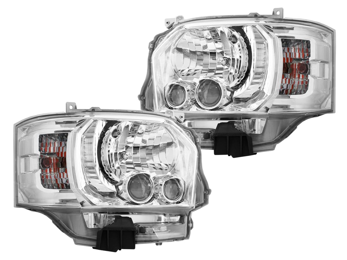 ハイエース レジアスエース 200系 ヘッドライト 1-6型 クリアLED