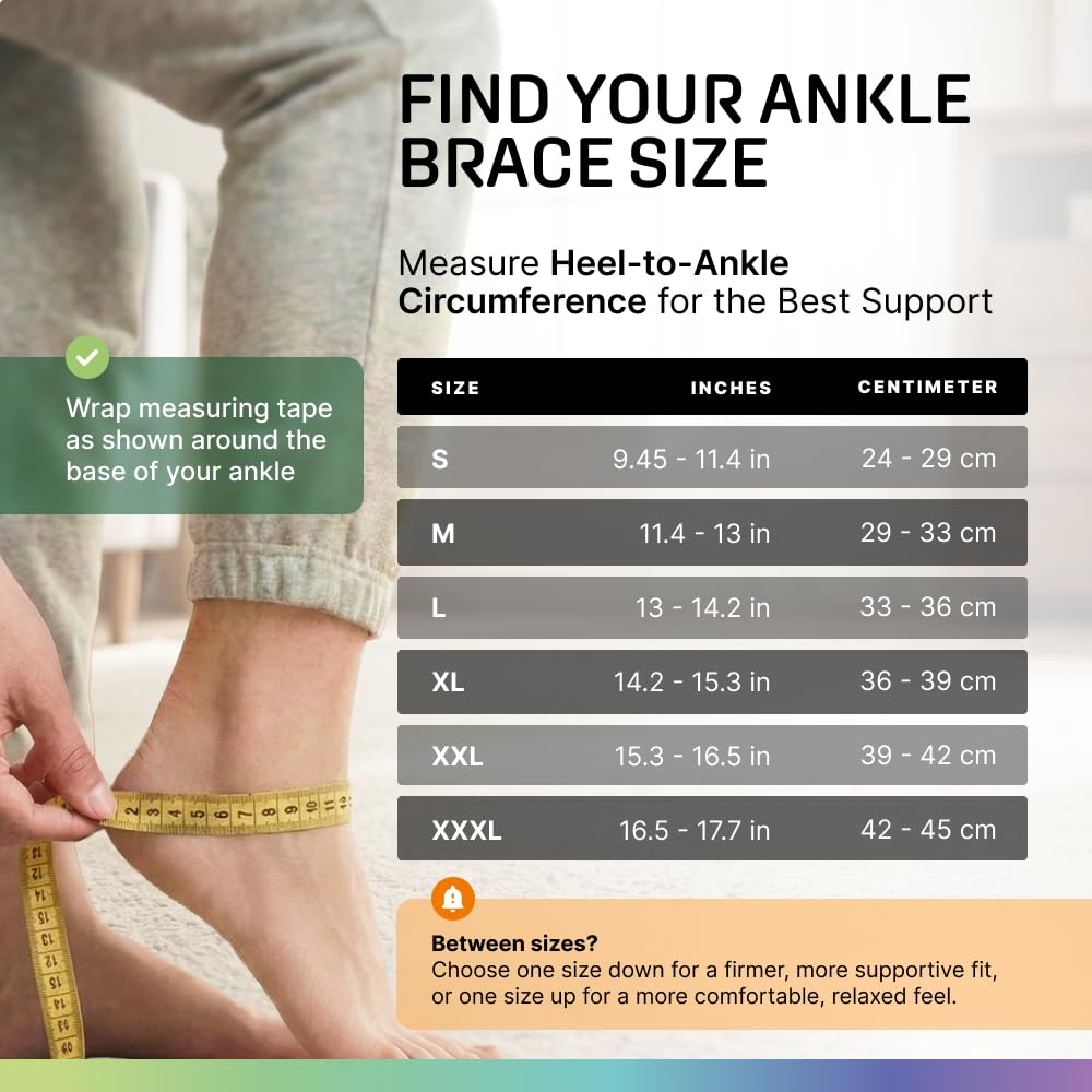 Modvel Ankle Brace for Women & Men - Compression Ankle Sleeve & Foot Brace, Right Left Ankle Support for Sprained Ankle, Achilles Tendonitis, Plantar Fasciitis Relief, Running Basketball Soccer - 3