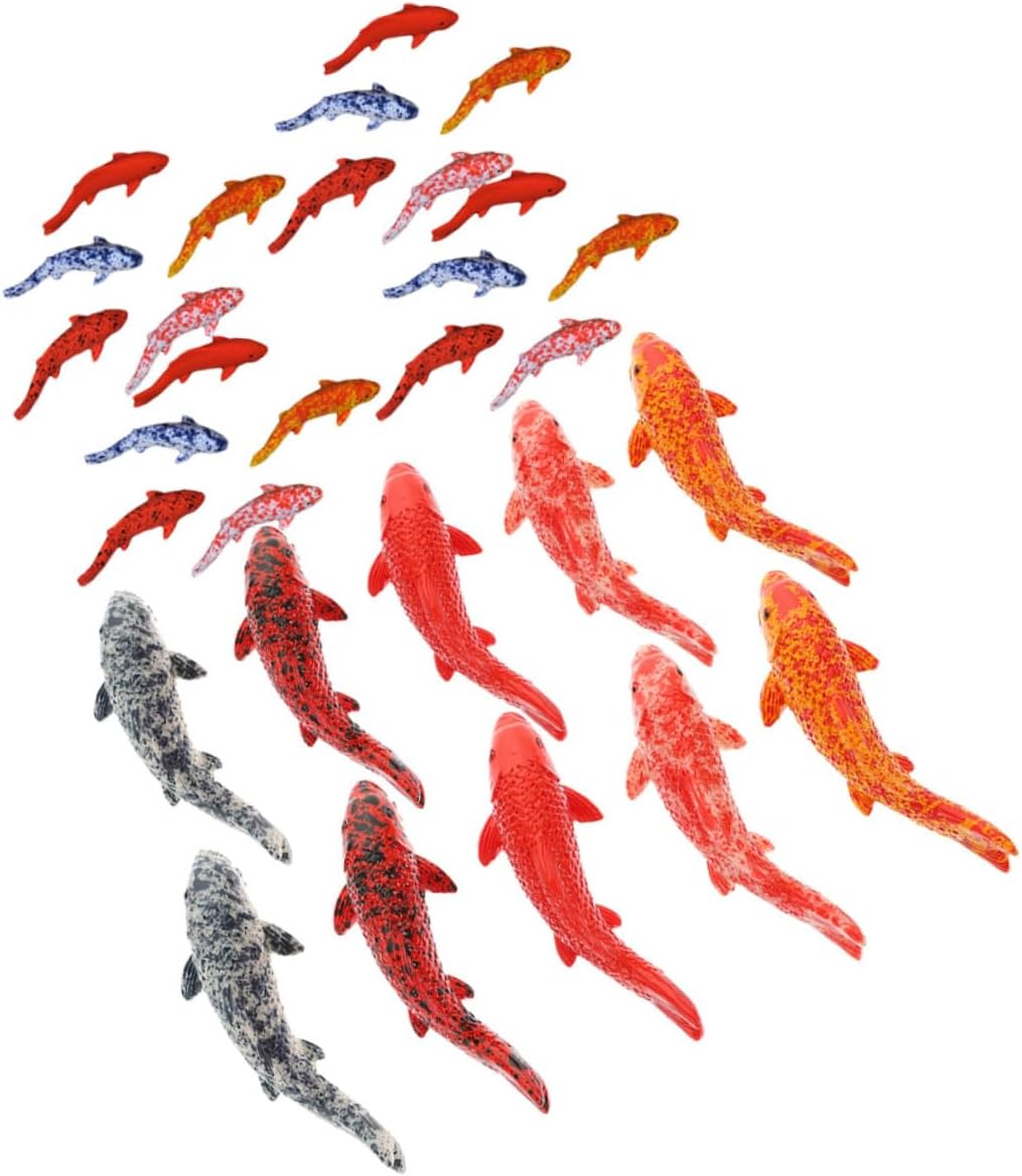 2sets Micro Landscape Simulation Small Animal Bonsai Decoration DIY Resin Crafts Ornaments 2pcs Fish Tank Plants Miniature Animal Figurines Net Pond 30pcs*2