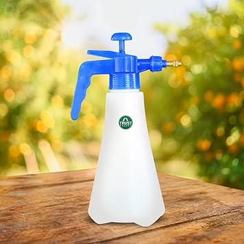 TrustBasket Pressure Sprayer 1 LTR | Sprayer Bottle for Plants | Gardening Water Pump Sprayer | Plant Spray Bottle for Garden | Color