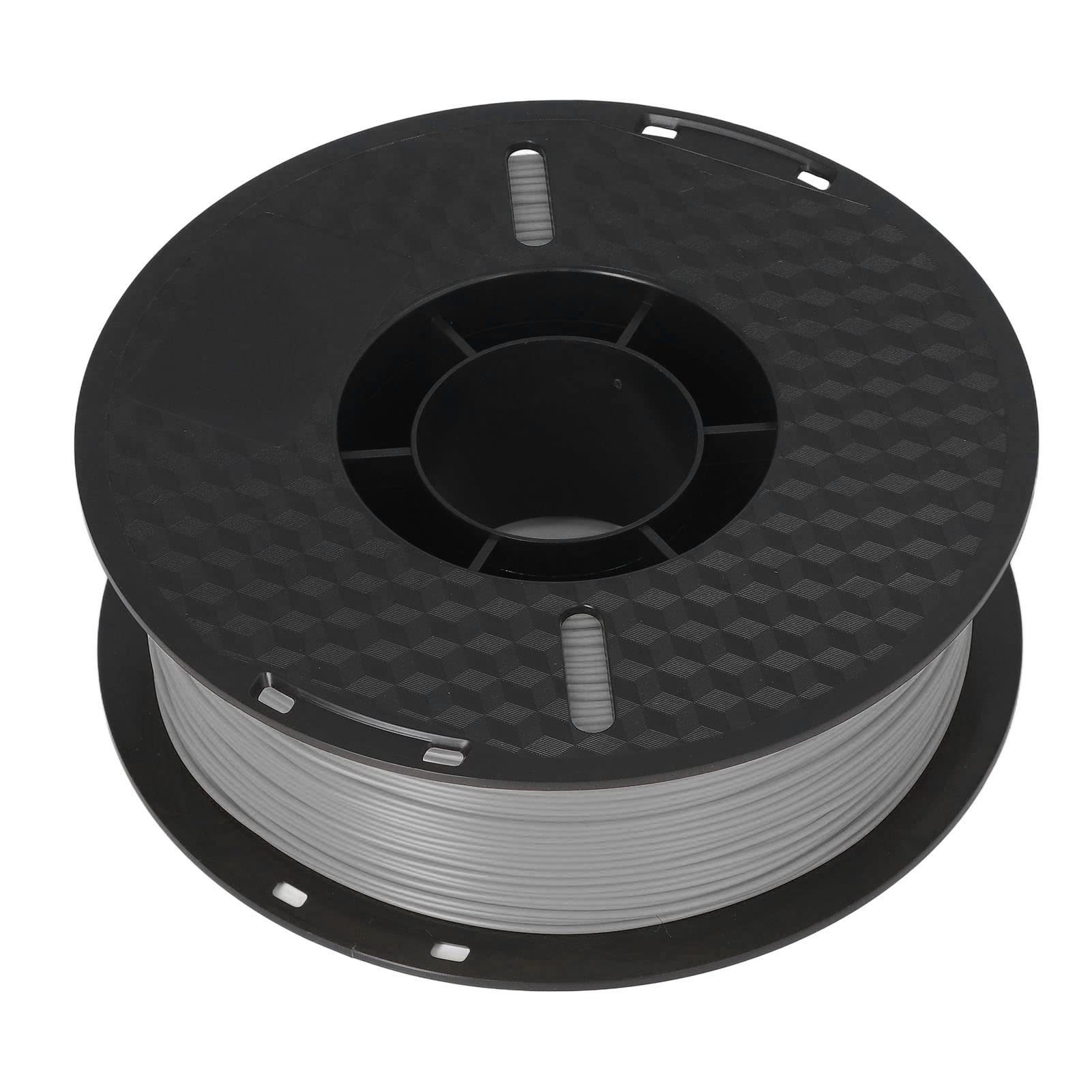Wakects Filament PLA 1,75 Mm, Szpula do Drukarki 3D 1 Kg, dokładność ± 0,02 Mm, Uszczelnienie Próżniowe, Druk w Temperaturze od 374 do 410°F dla Hobbystów Zajmujących się Prototypowaniem FDM (SILVER)