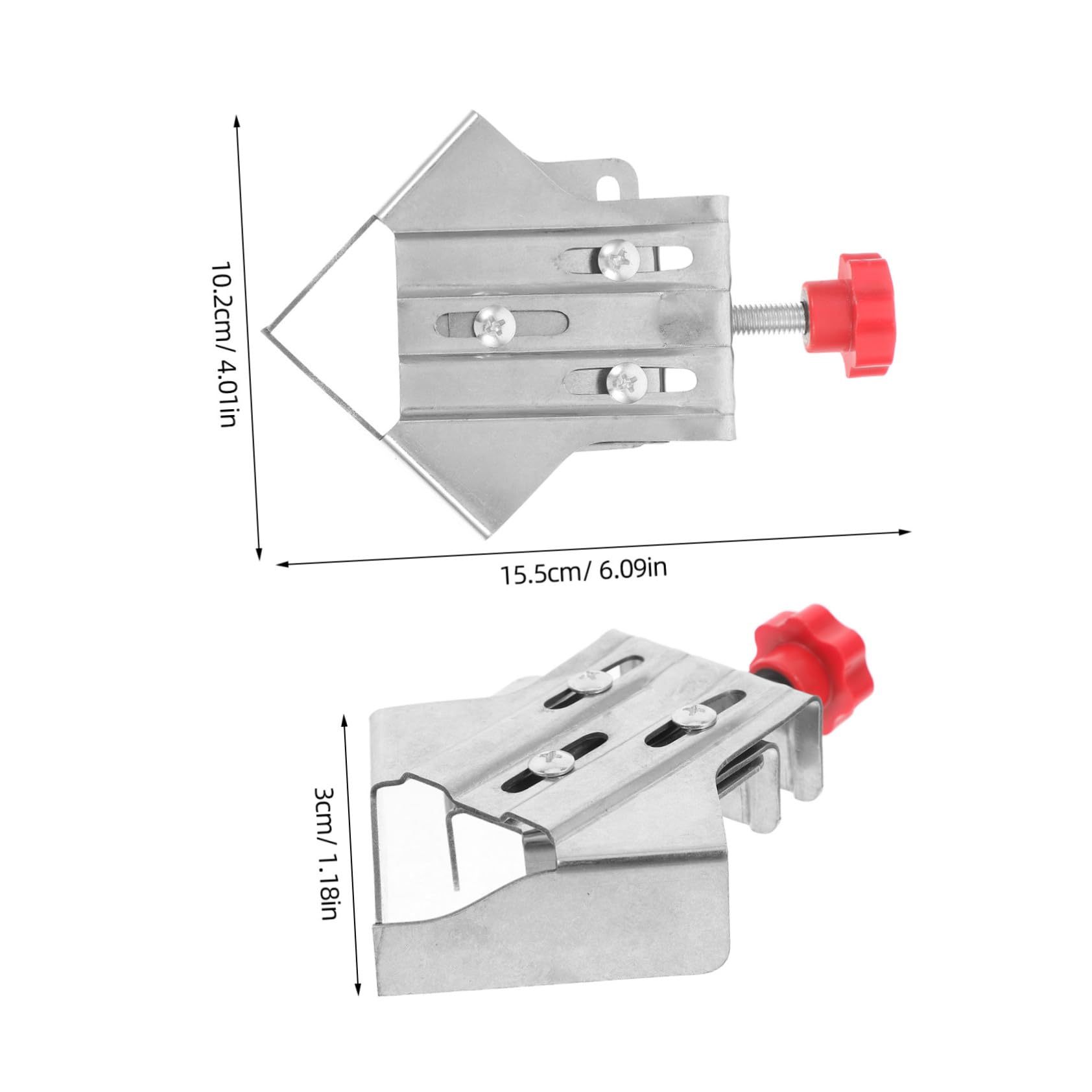 Unomor Woodworking Clamp Adjustable Angle Jaw 2 Pieces Right Angle Clamps Single Hand Operation for Clamping