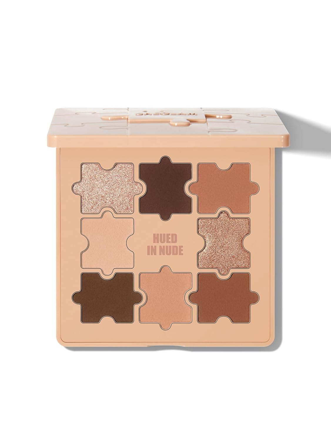 SHEGLAM 8-Color Shimmer Matte Eyeshadow Palette Smooth Blendable Jazy Jigsaw Eyeshadow Palette-Hued in Nude SHEGLAM 8-Color Shimmer Matte Eyeshadow Palette Smooth Blendable Jazy Jigsaw Eyeshadow Palette-Hued in Nude