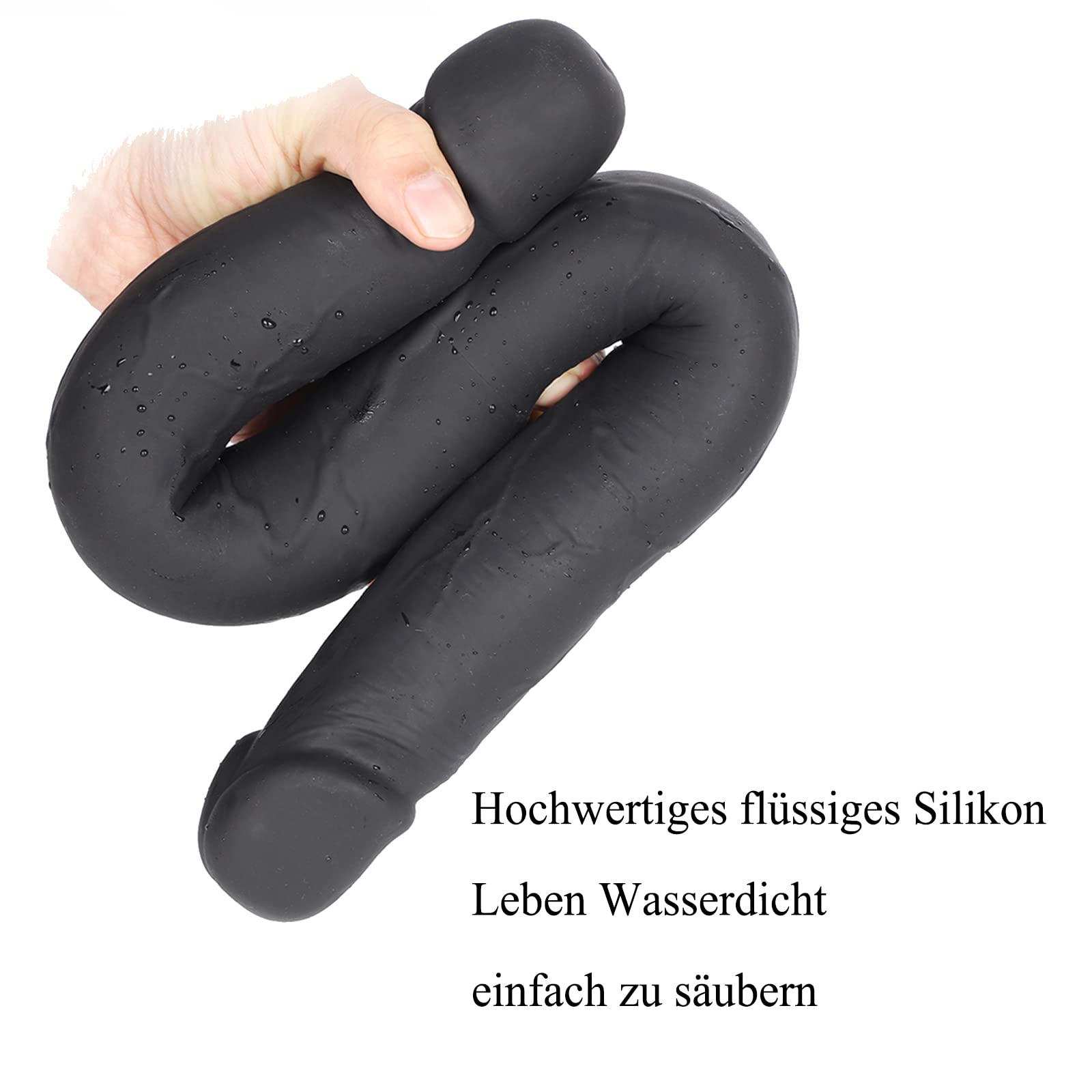49 Cm Extra Lungo Doppio Vibratore Realistico Silicone Liquido Plug Anale Butt Plug Vaginale Massaggiatore Prostatico Masturbazione Giocattolo Sessuale Per Uomini Donne Principianti