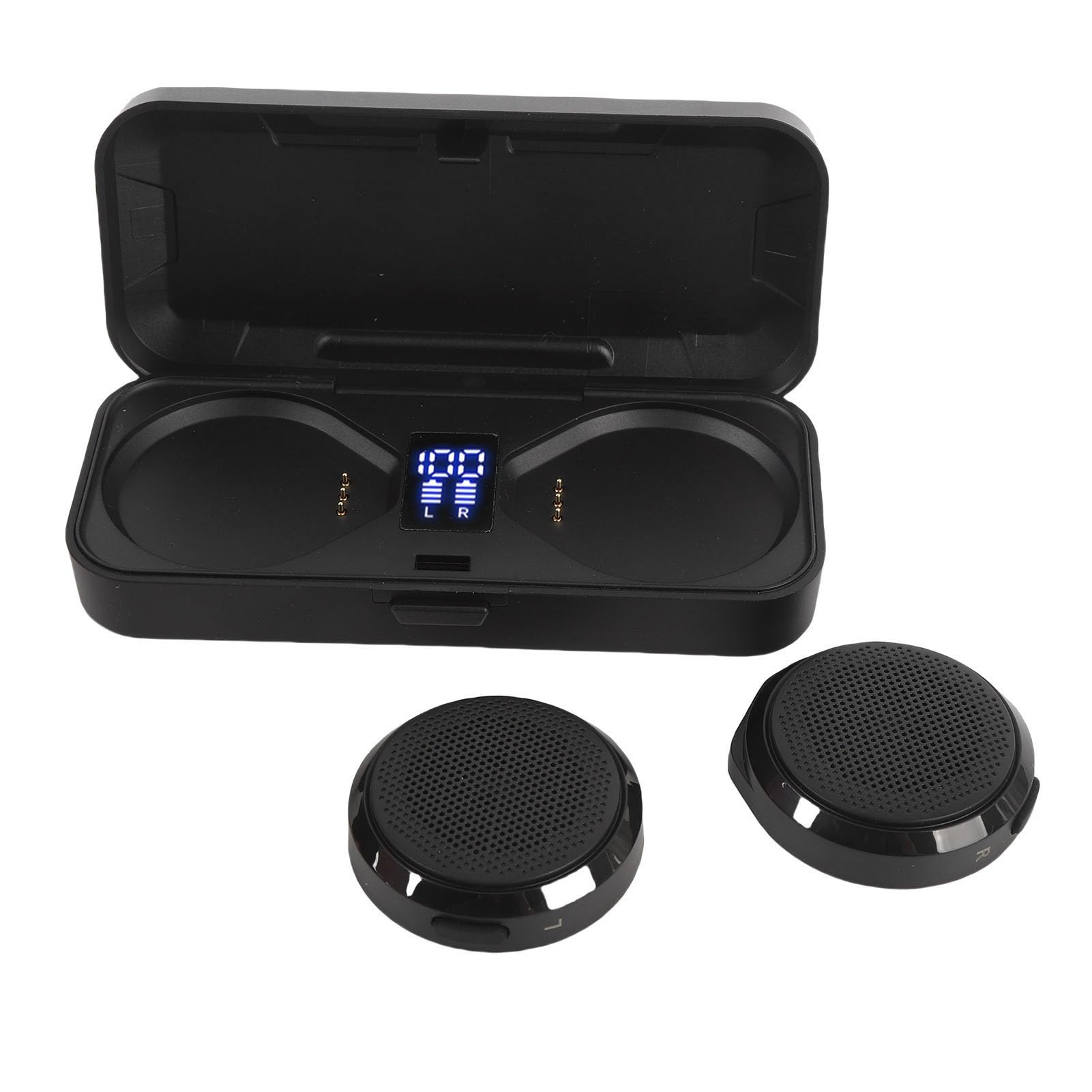 Dilwe Casque Bluetooth pour Moto, Technologie sans Fil, Télécommande, Autonomie de 50 Heures pour Les Sports de Plein Air, Le Ski, l'escalade