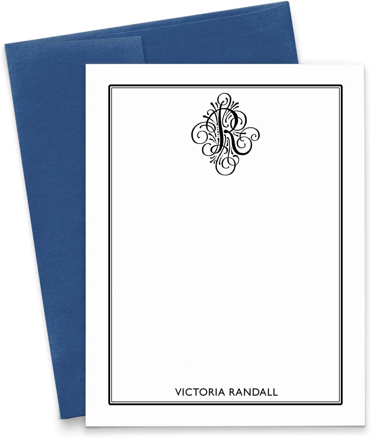 Monogram Stationary Set, Personalized Stationery Set, Personalized Monogram Stationery Set, Monogrammed Stationary Set, Your Choice of Colors and Quantity