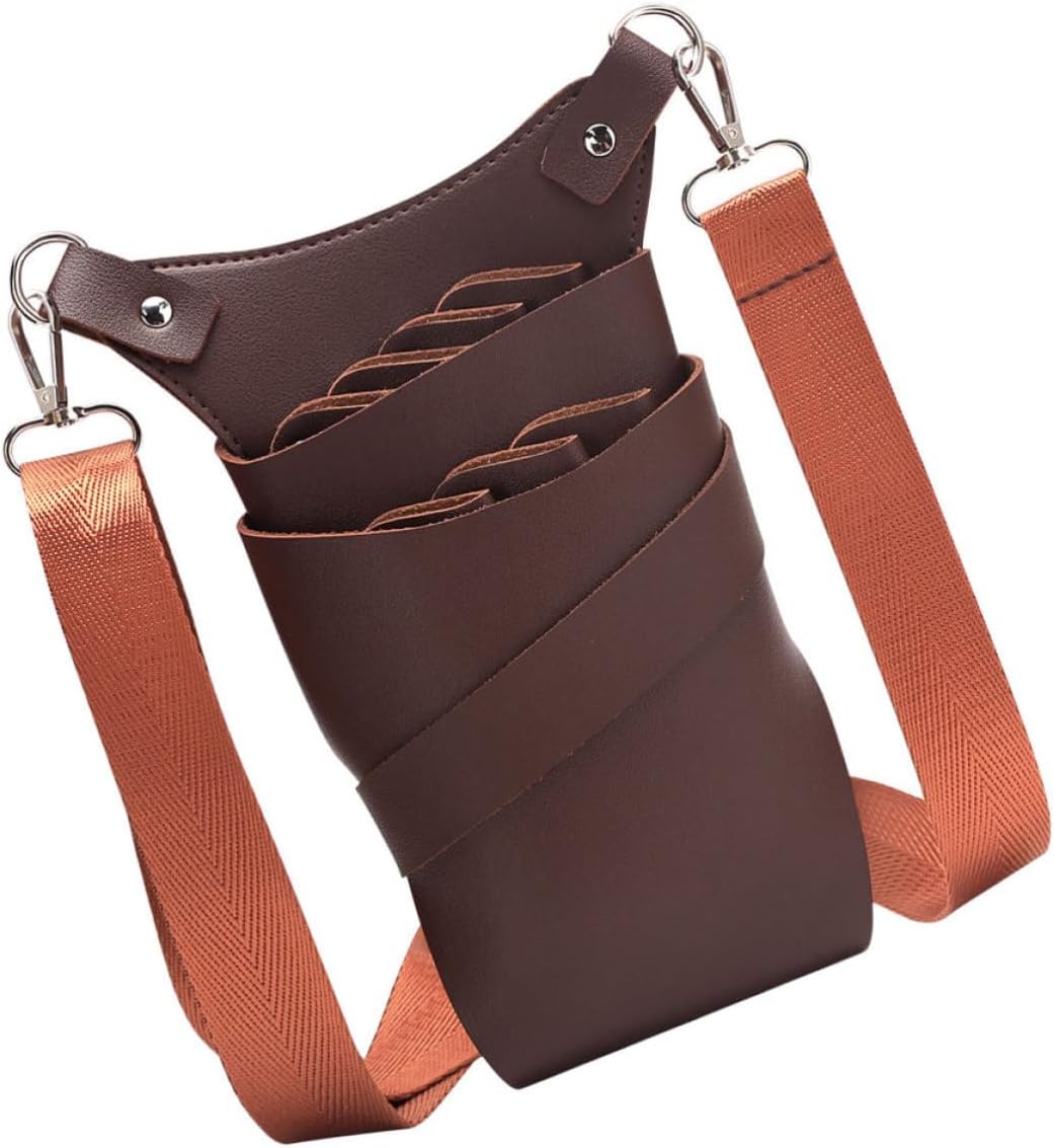 Zerodeko Pu Hairdresser Waist Bag Large Capacity Multipurpose Scissor Storage Pouch Lightweight Hairdressing Tools Organizer for Barber Shop and Hair Salon
