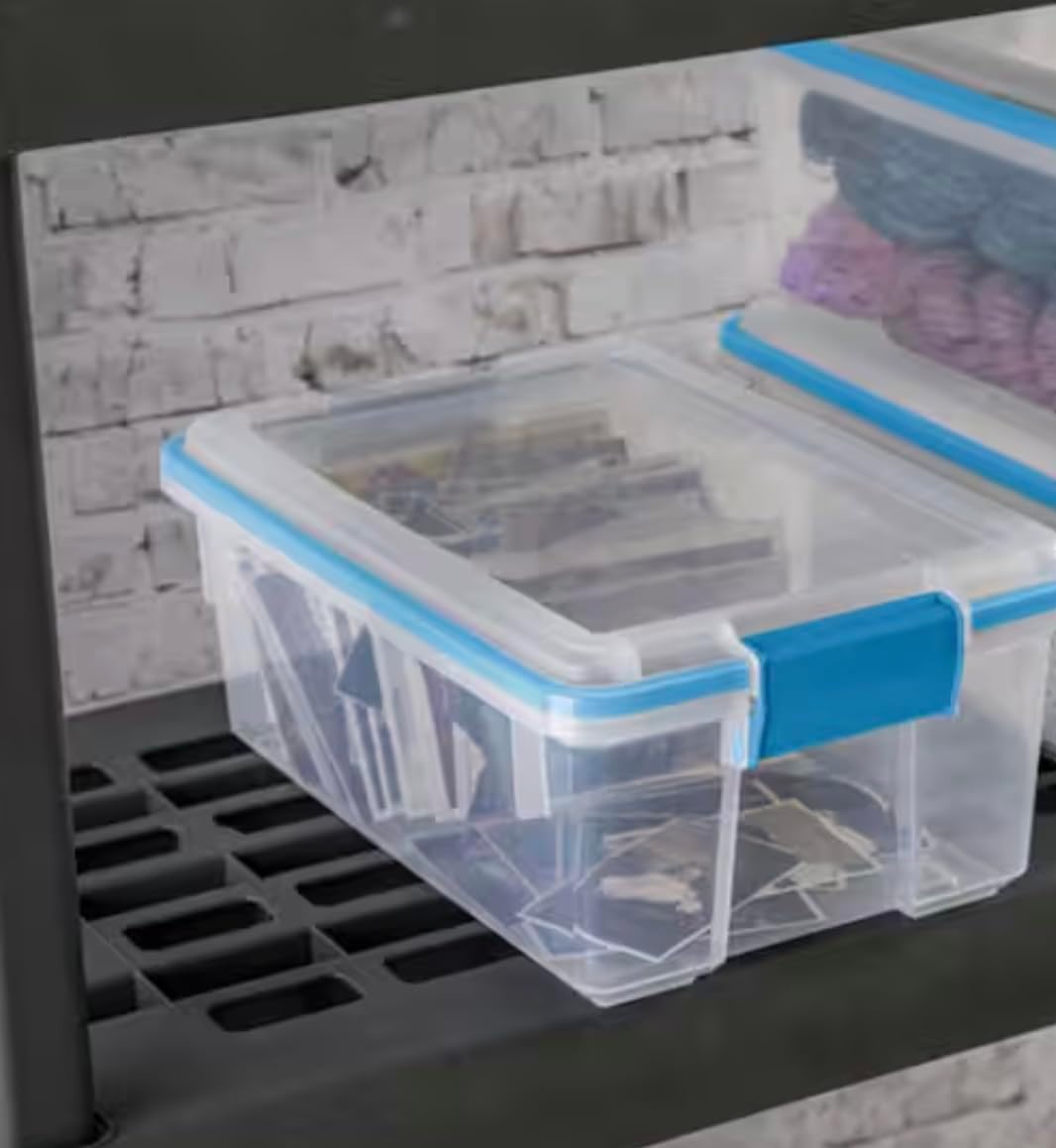 Clear 12 qt. Plastic Storage Tote (18-Pack) CM41043