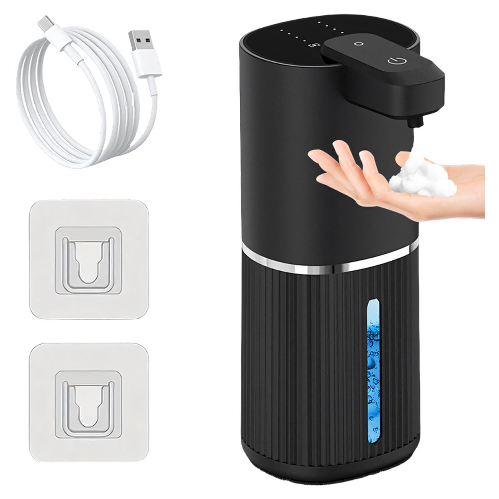 Contactless Electric Soap Dispenser USB C Rechargeable IPX5 Waterproof for Home Use Bathroom Soap Dispenser
