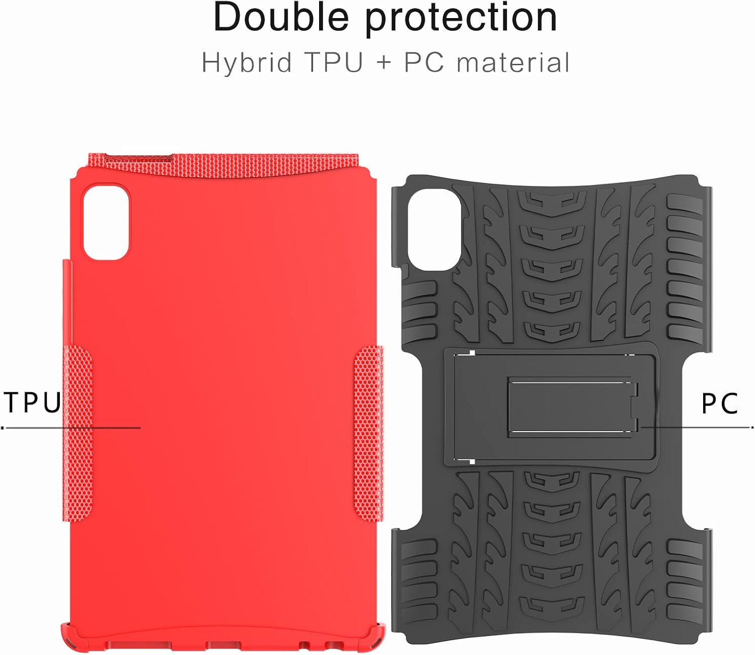 for Lenovo Tab M9 Case 2023 / Nook 9" 2024 Release 9.0 inch Tablet (TB-310FU) Kickstand Heavyduty Armor Defender Cover (Blue) image 5