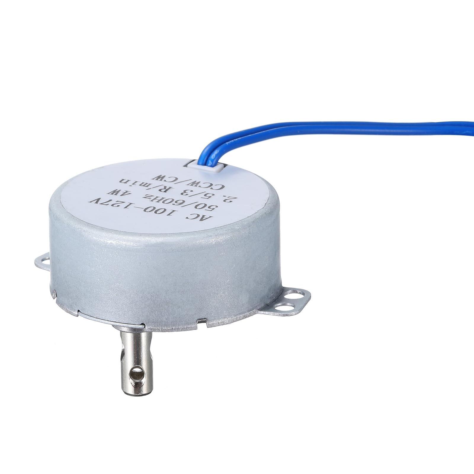 QUARKZMAN Mały silnik synchroniczny Tyc-50 100-127 V Ac 2,5-3 obr./min obrót wału Cw/Ccw silnik przekładniowy 4 W, współczynnik redukcji 8 kgf.cm do kominków elektrycznych