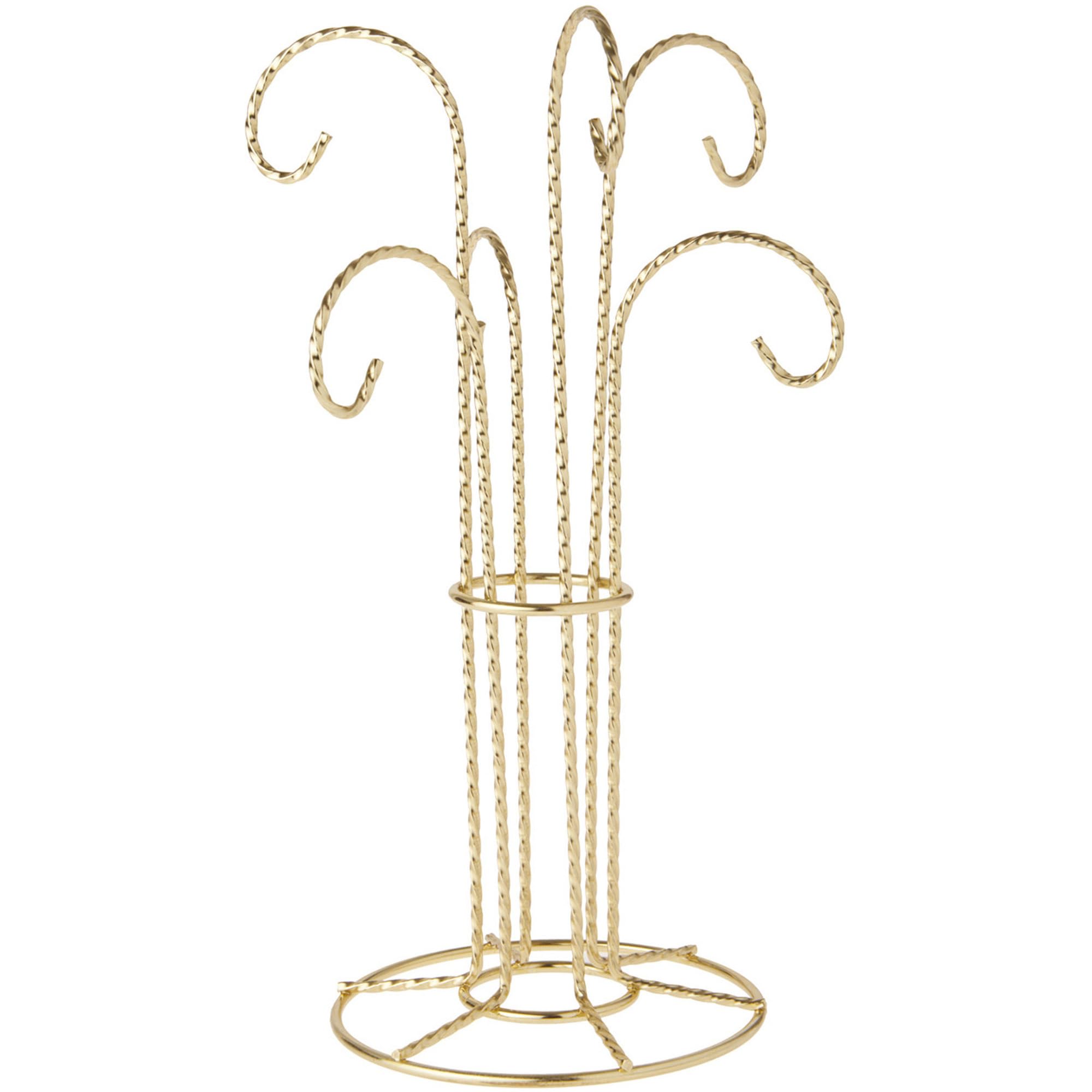 Bard's 6 Arm Gold-Toned Ornament Stand, 12