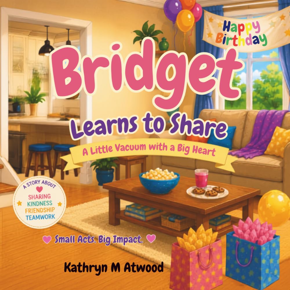 Bridget Learns To Share: A Heartwarming Story About Friendship, Teamwork, and Finding Joy in Helping Others (Bridget, The Little Vacuum)