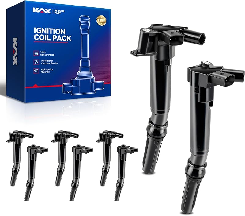 Kit com 8 bobinas de ignição KAX UF631 e UF639 para Ford Super Duty e F-150 6.2L V8