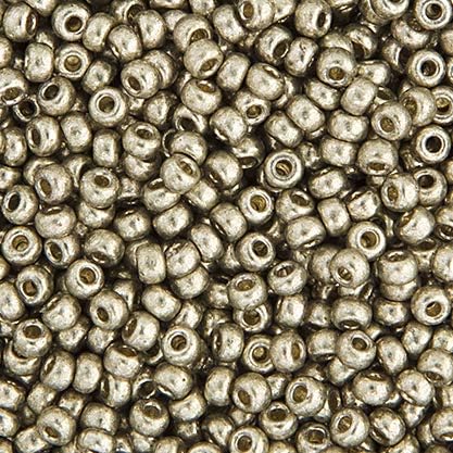 Miyuki Seed Bead 8/0 APX.22g - Duracoat Galvanized Lt.Pewter Japanese Glass Seed Beads