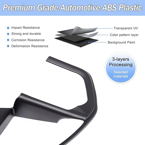 Miniatura 5 de Aunginsy Cubierta de panel de botón de dirección de consola central compatible con Toyota TundraSequoia 2022-2025 Tacoma 2024+ Panel de dirección de