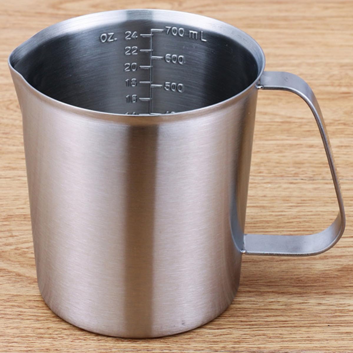 DECHOUS Taza Medidora con Báscula Precisa y Asa de 1500 Ml de Acero Inoxidable 304 Adecuado para Café, Té y Hornear en Cocina